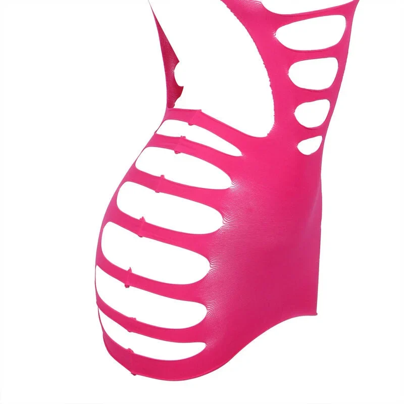 SUBBLIME – 952273 Langärmliges Netz-Kleid, Rosa