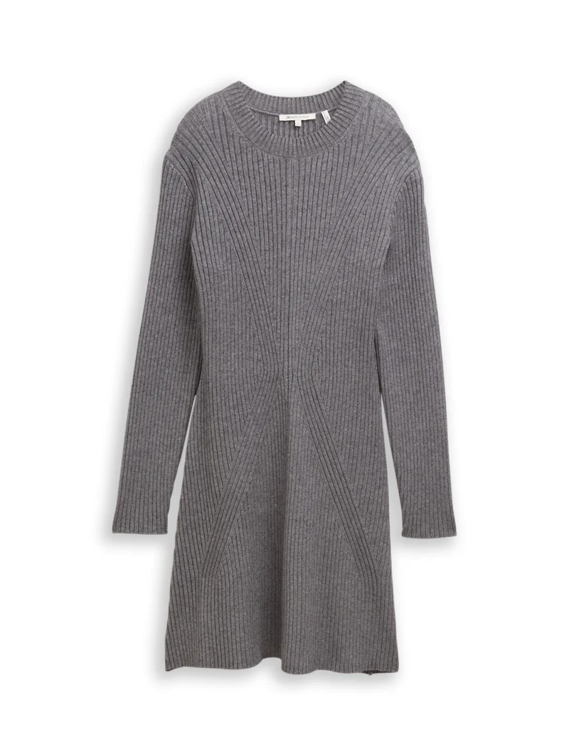 Fitted Mini-Kleid aus Rippstrick
