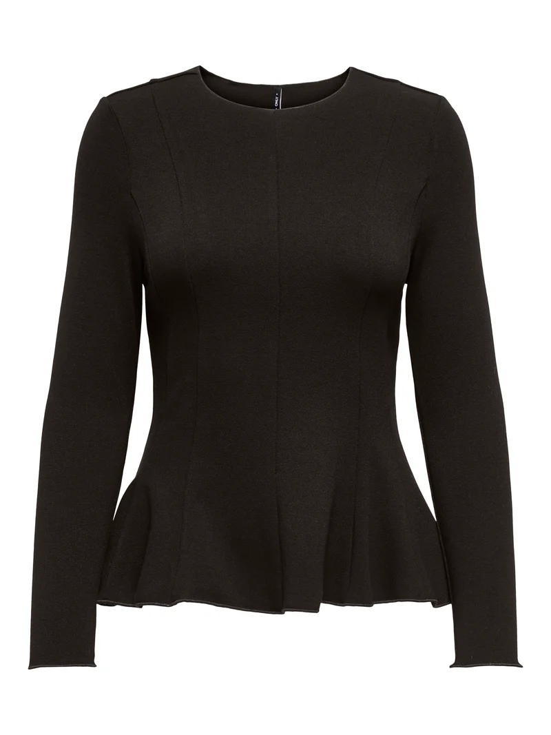 ONLKENYA L/S PEPLUM TOP JRS NOOS