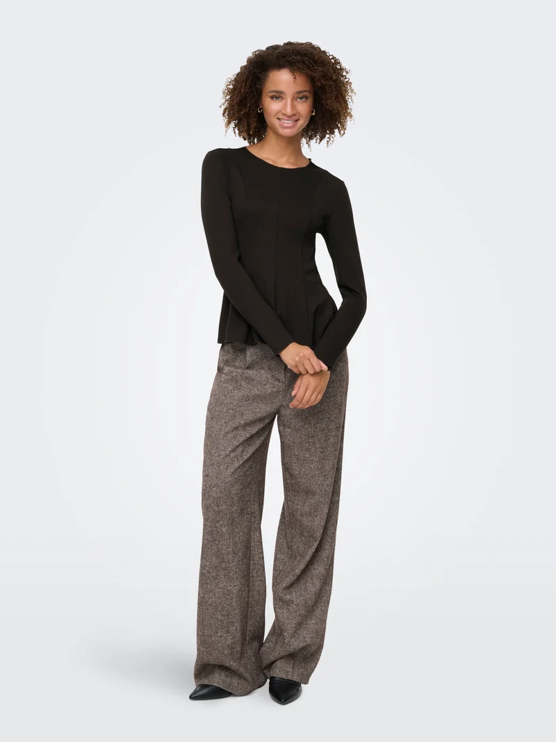 ONLKENYA L/S PEPLUM TOP JRS NOOS