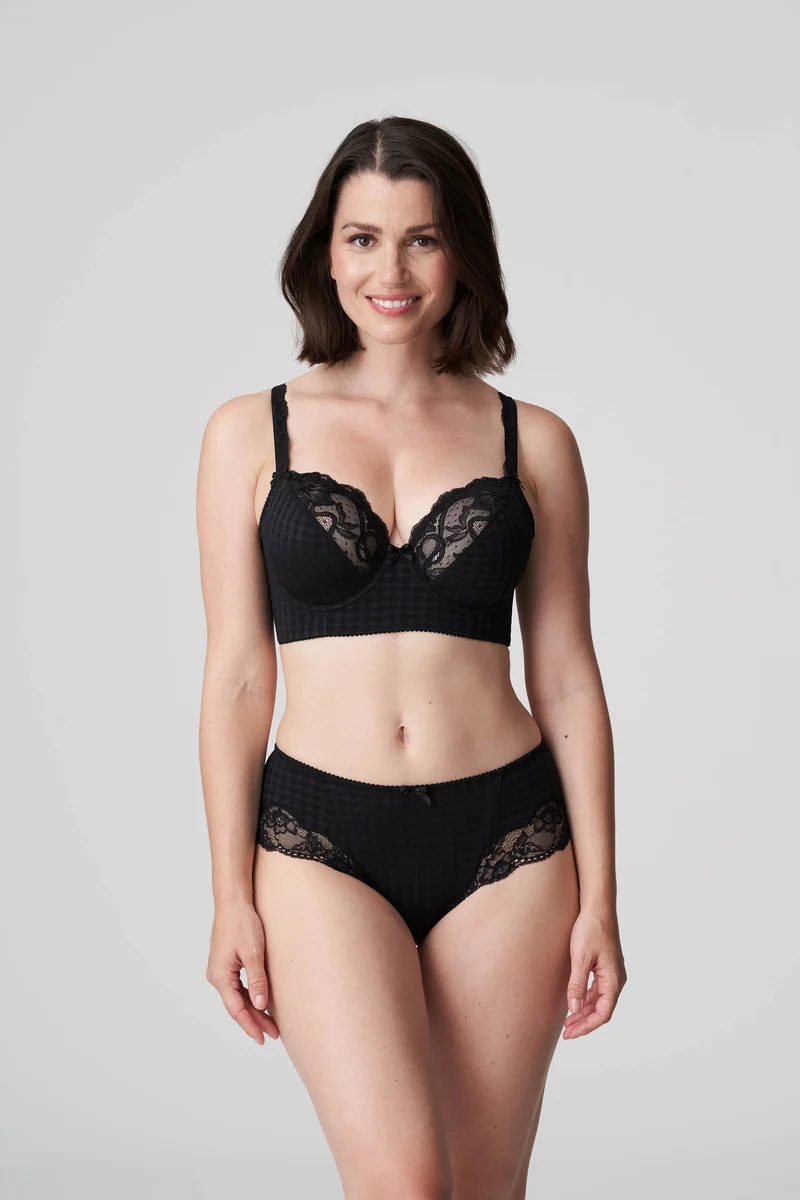 Primadonna - Madison Plunge BH Longline Schwarz