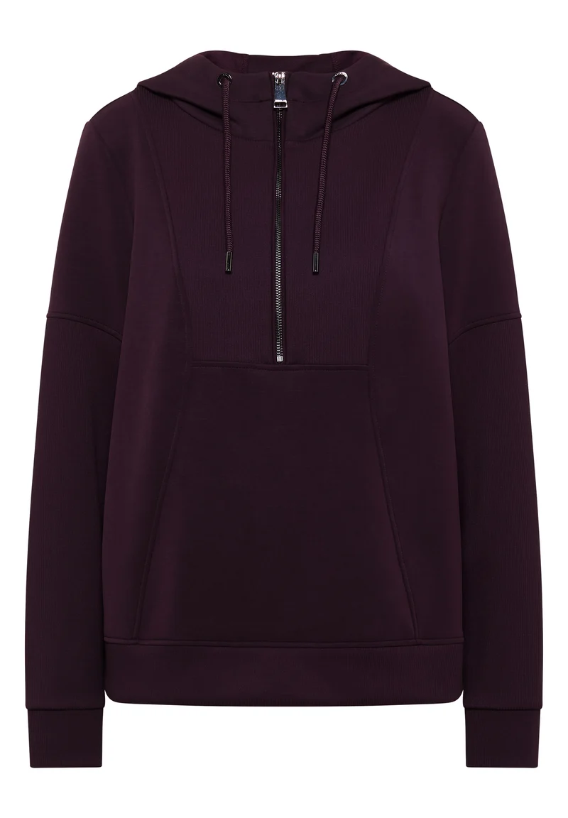 Troyer-Sweatshirt mit Kapuze