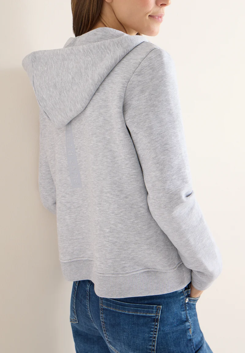 Glitzernde Hoodie Sweatjacke