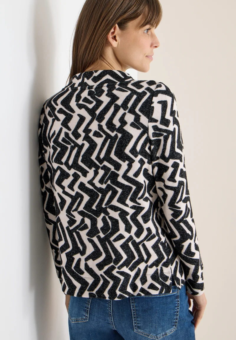 Cosy Shirt mit Grafikmuster