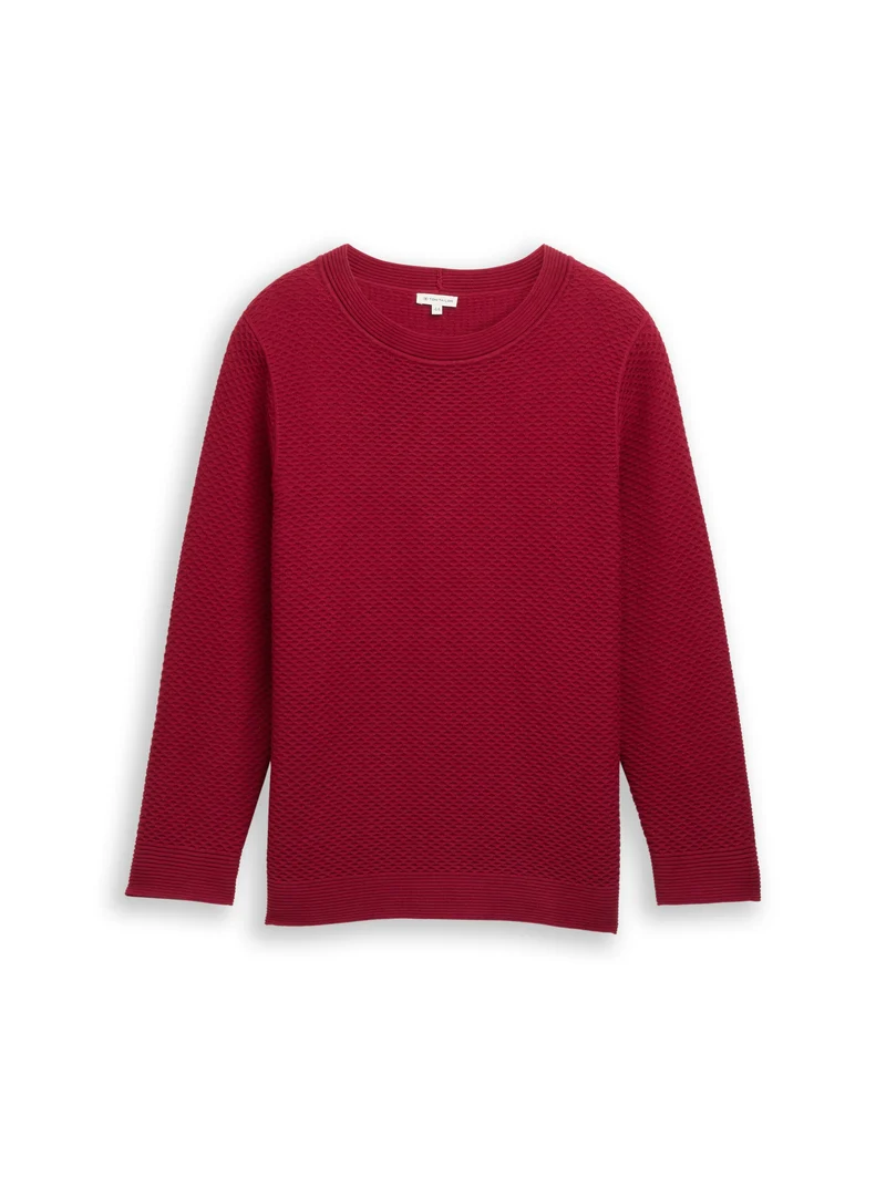 Plus Size - Loose Fit Strickpullover aus Baumwolle