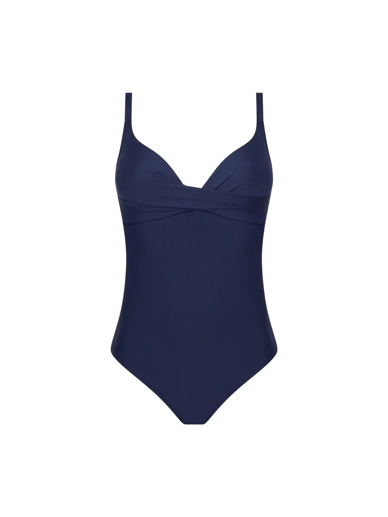 Antigel Swimwear von Lise Charmel - Bügelloser, gepolsterter Badeanzug La Chiquissima Mer Marine