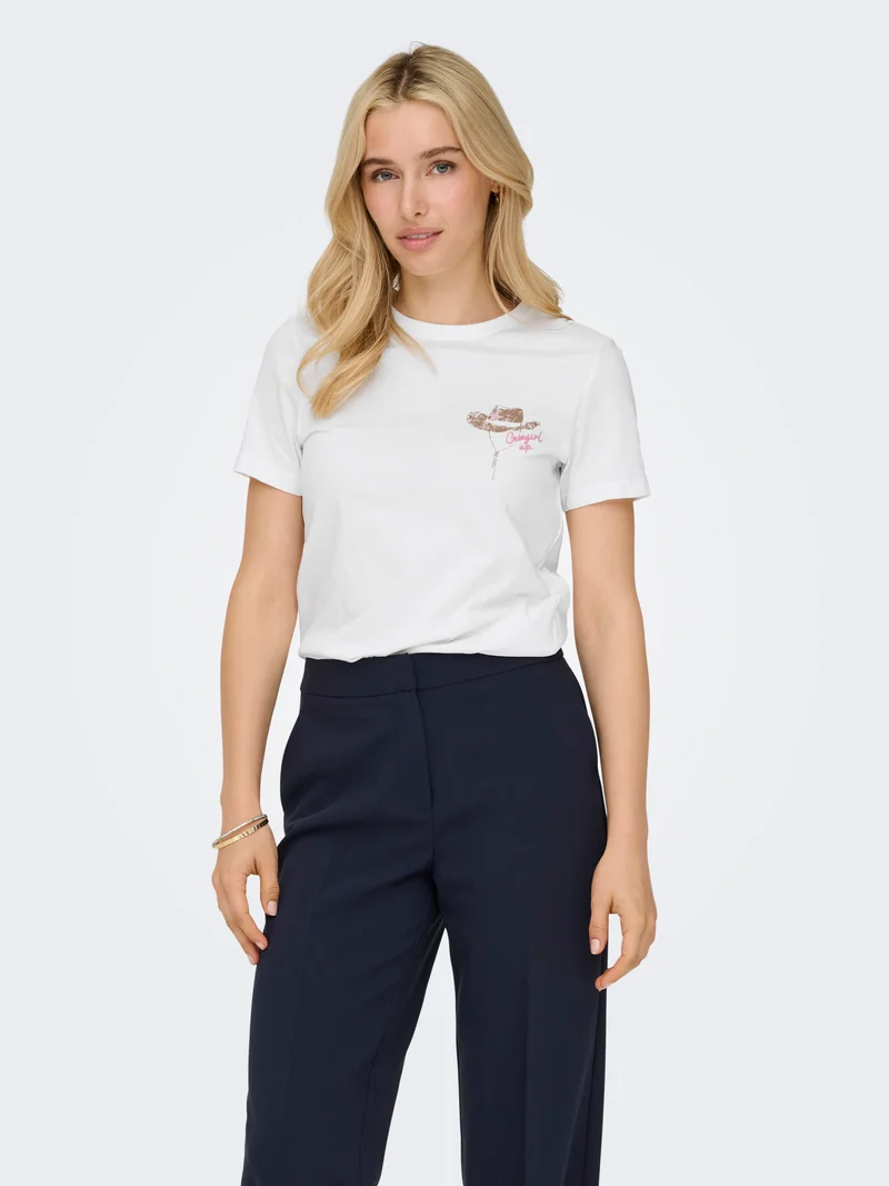 ONLKITA LIFE REG S/S TEXANA TOP BOX JRS