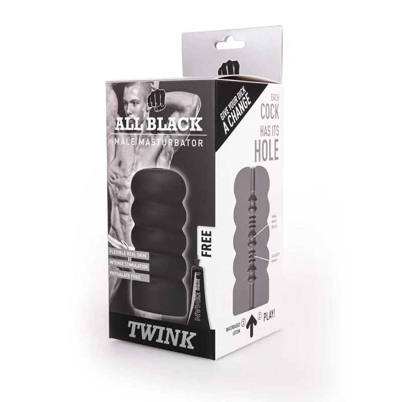 ALL BLACK - MASTURBATOR TWINK