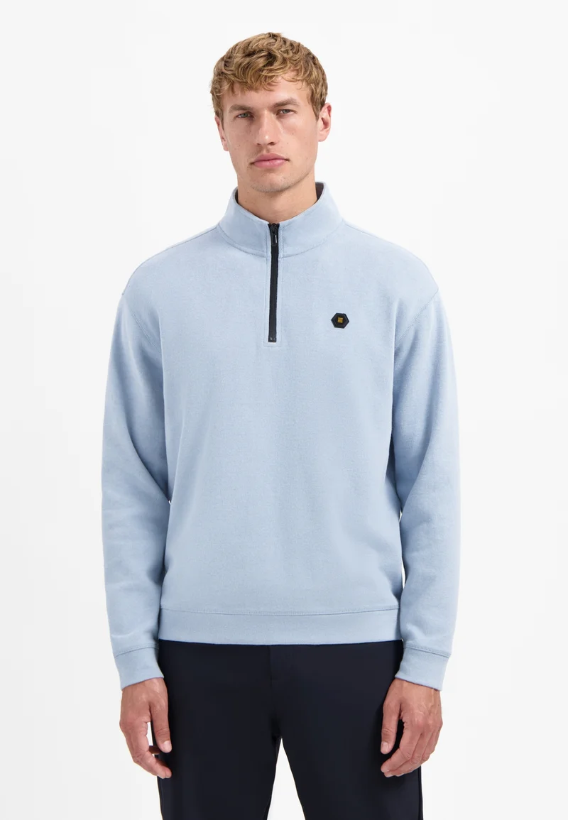 Sweater Half Zip Soft Rib Relaxed fit