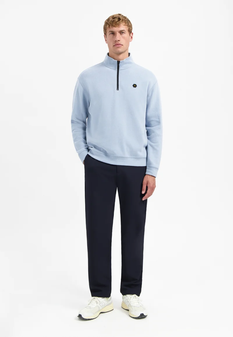 Sweater Half Zip Soft Rib Relaxed fit