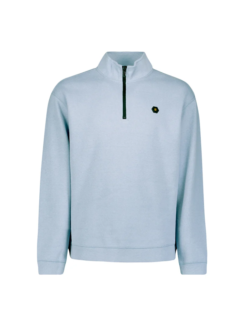 Sweater Half Zip Soft Rib Relaxed fit