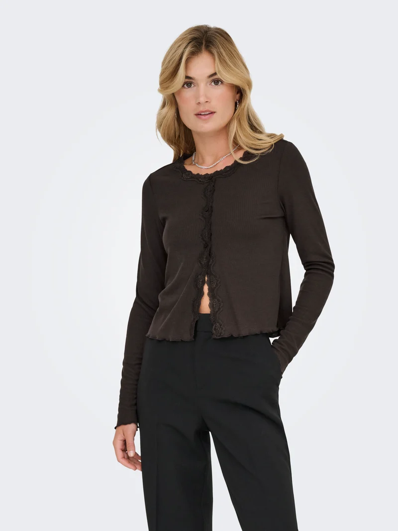 ONLENEA L/S LACE MIX CARDIGAN CS JRS