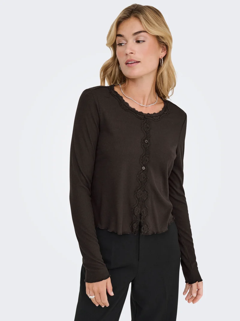 ONLENEA L/S LACE MIX CARDIGAN CS JRS