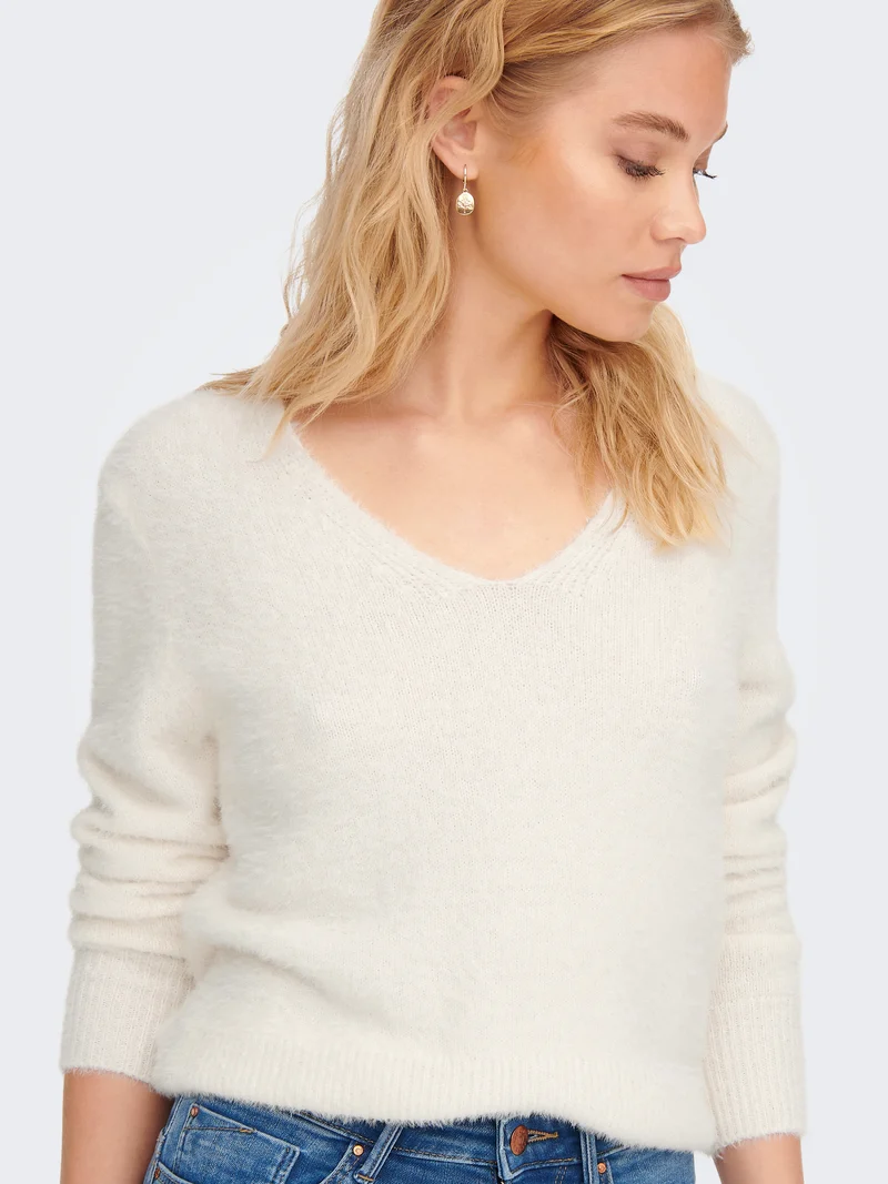ONLELLA PIUMO LS V-NECK KNT