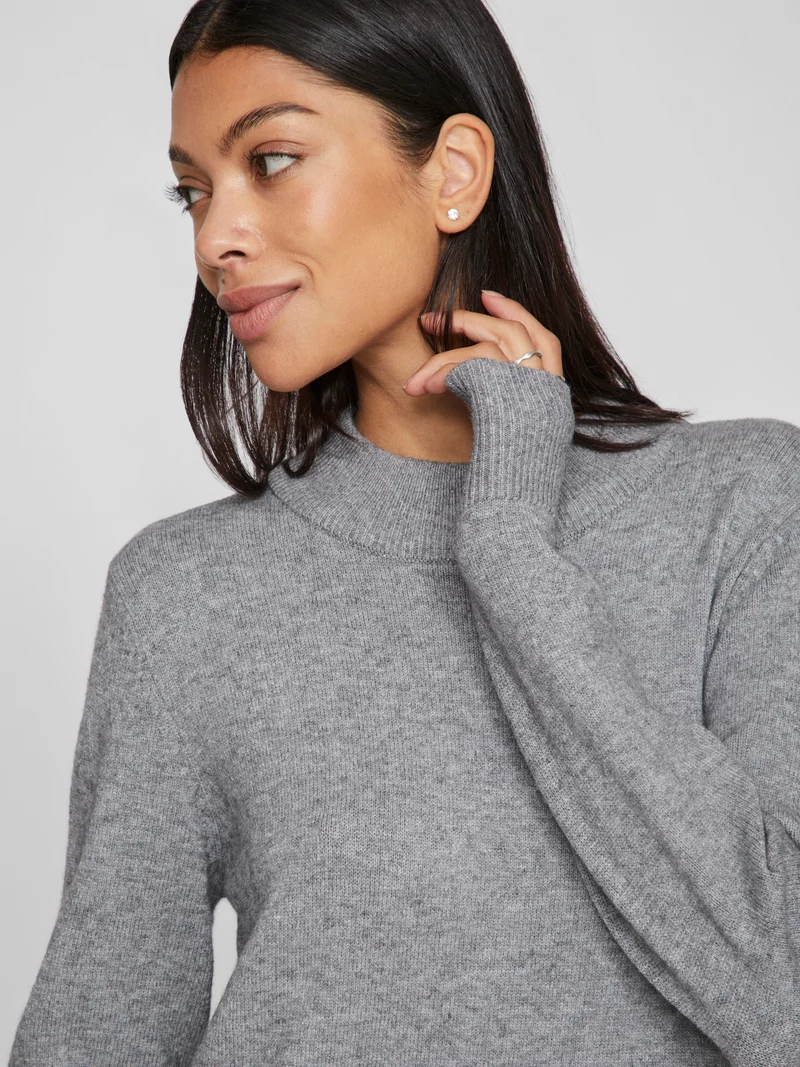 VIRIL CREW NECK L/S MIDI DRESS - NOOS