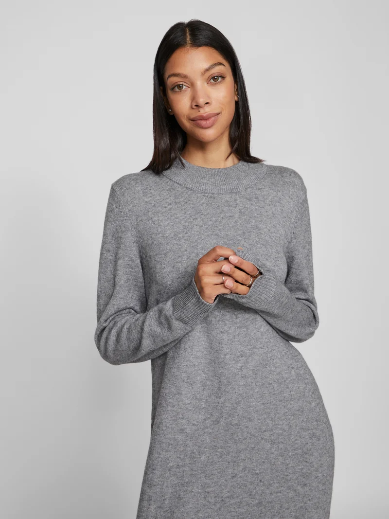 VIRIL CREW NECK L/S MIDI DRESS - NOOS