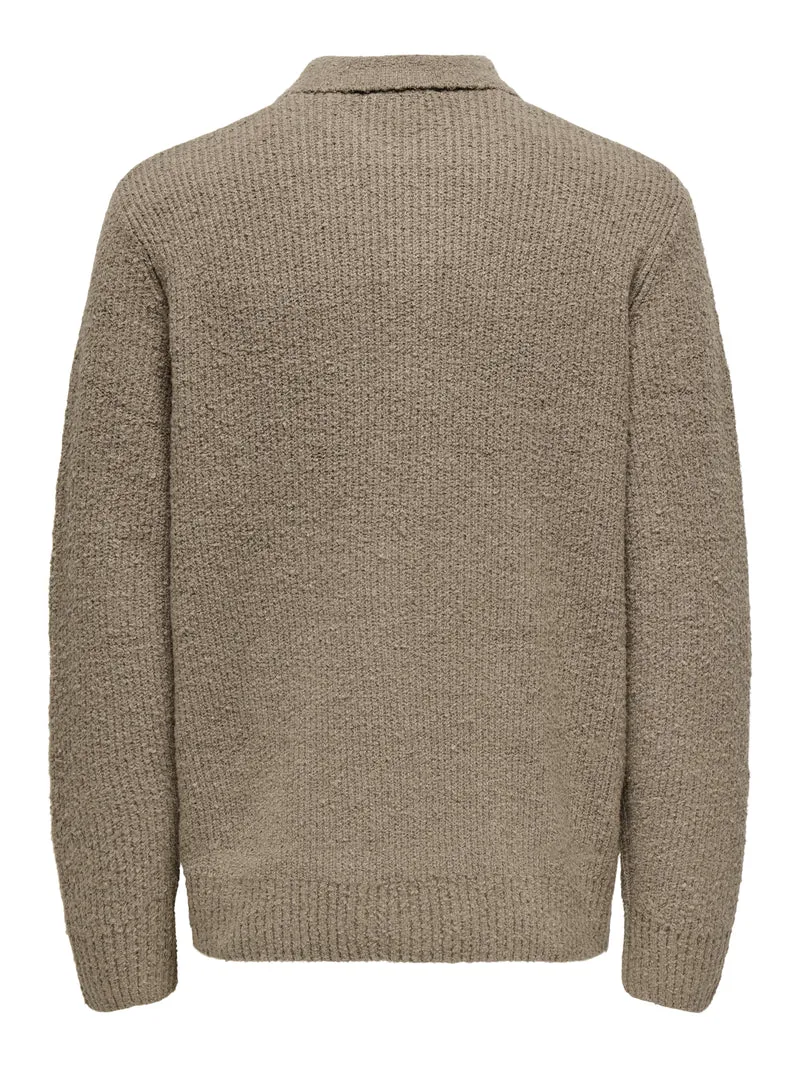 ONSDALE RLX LS POLO KNIT NOOS