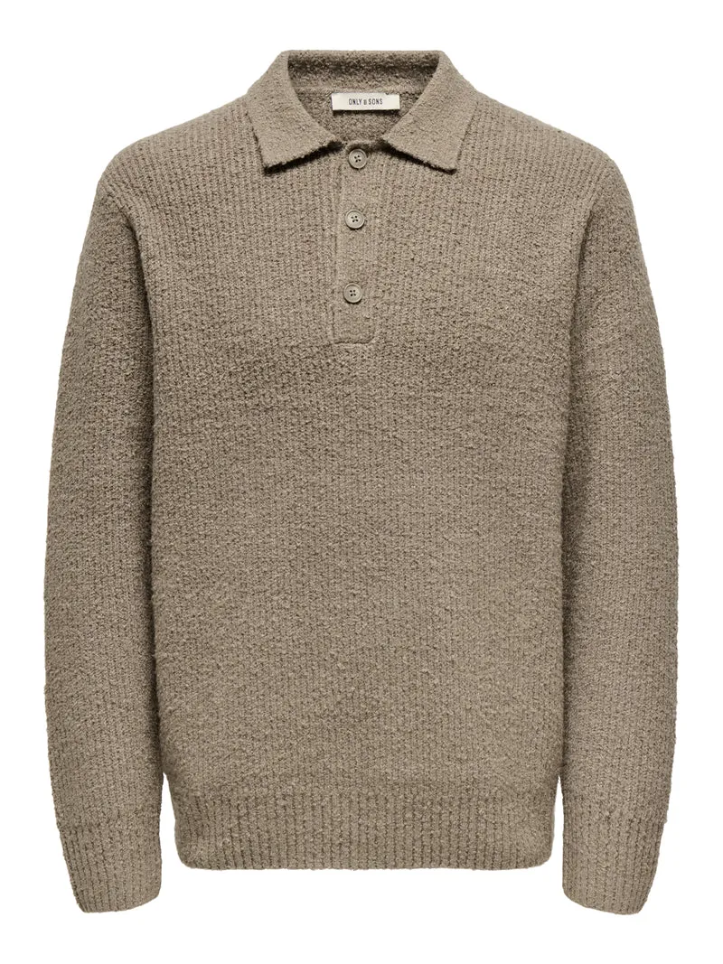 ONSDALE RLX LS POLO KNIT NOOS