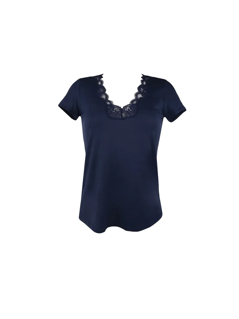 Antigel By Lise Charmel - Simply Perfect Kurzarm-Top Bleu Marine