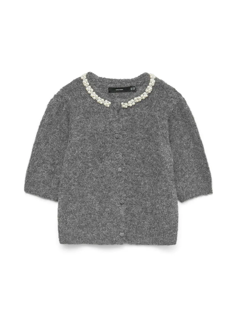 VMOCEAN 2/4 O-NECK JEWELLERY CARDIGAN