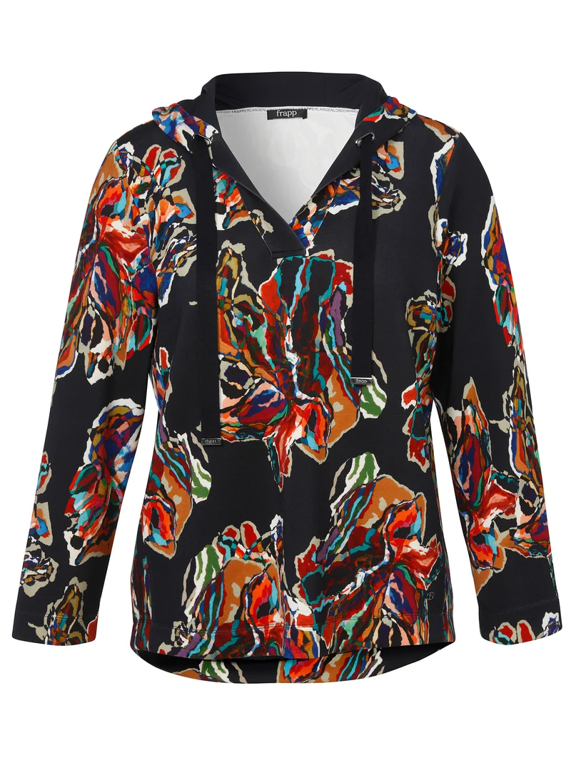 Sweatshirt Kapuze 1/1 Arm Druck