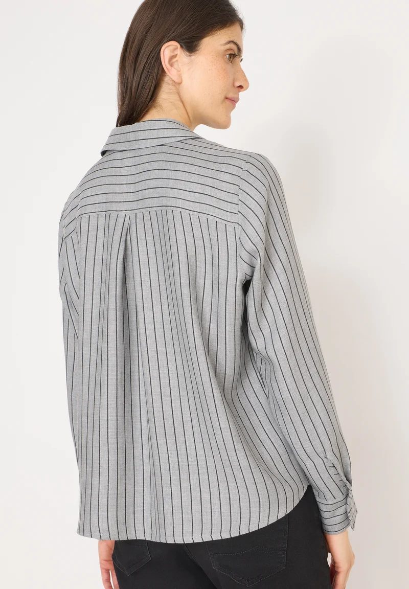 Streifen Flanell-Hemdbluse
