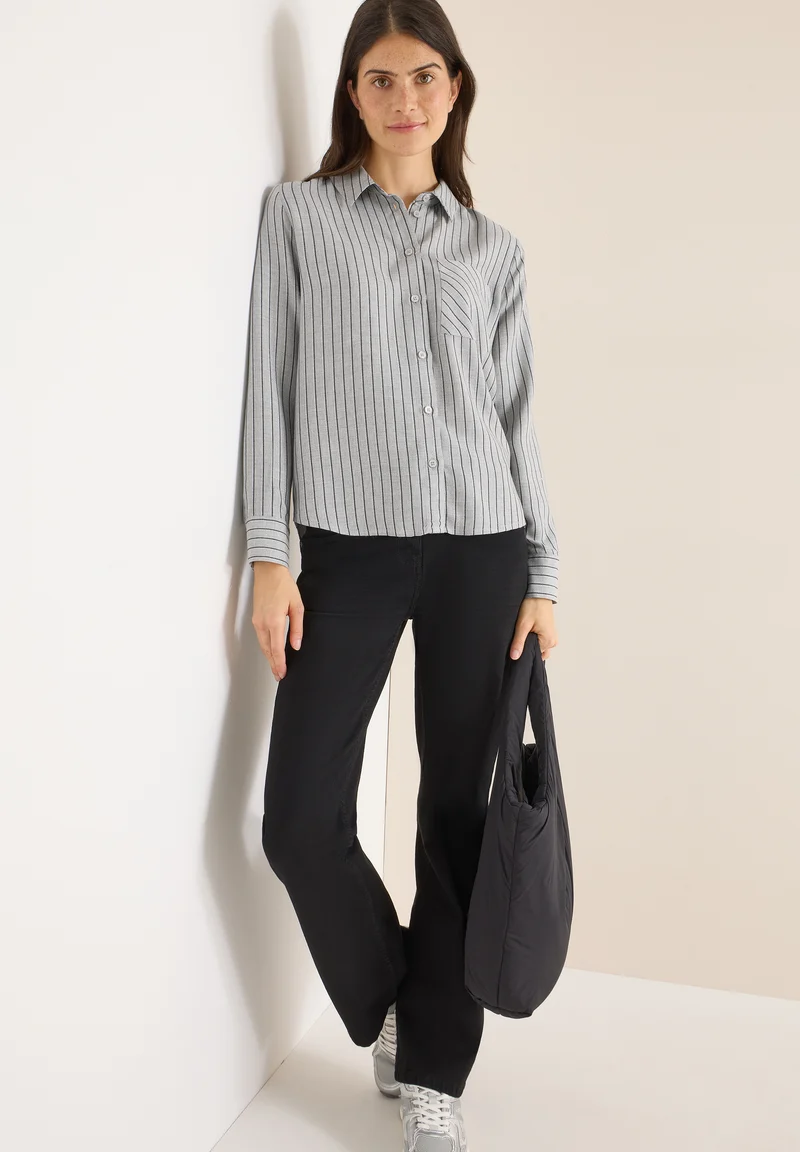 Streifen Flanell-Hemdbluse