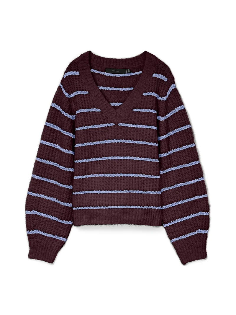VMAWESOME SHINE LS V-NCK STRIPE PULL BOO