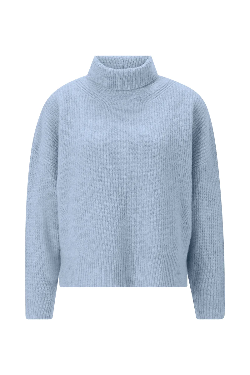 Roll Neck, frosty blue
