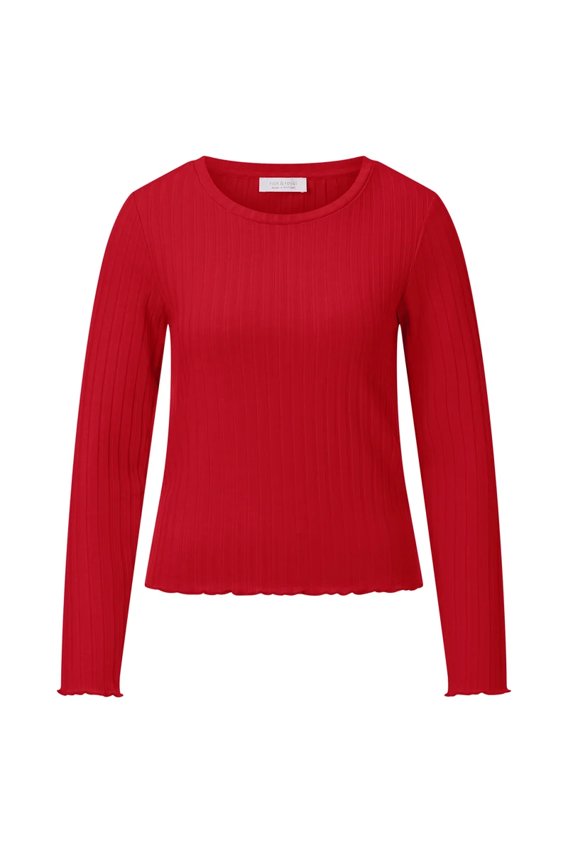 Rib Longsleeve, holiday red