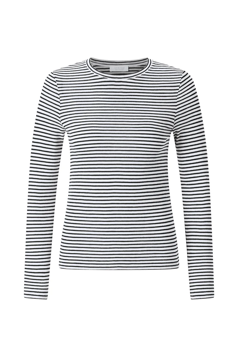 Sparkle Striped Longsleeve, black