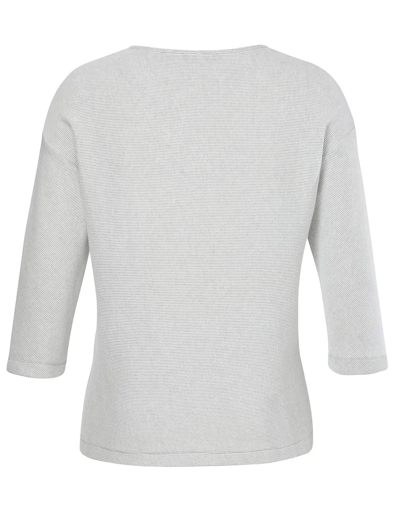 Sweatshirt V-Ausschnitt 3/4 Arm