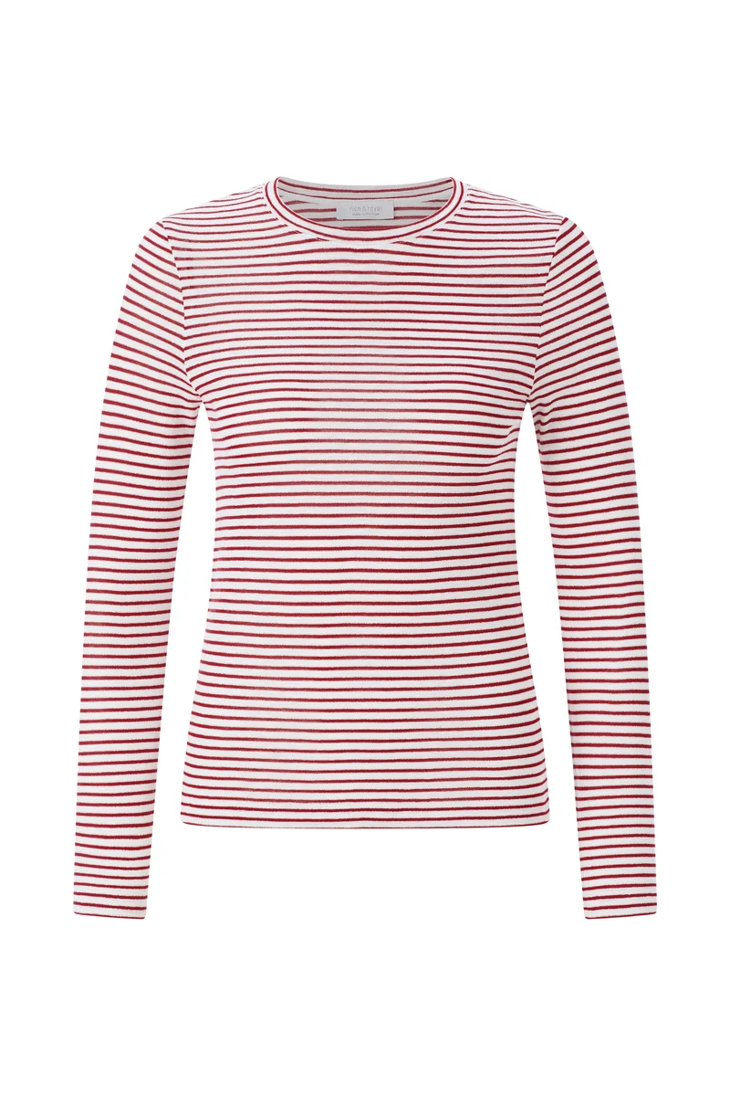 Sparkle Striped Longsleeve, holiday red