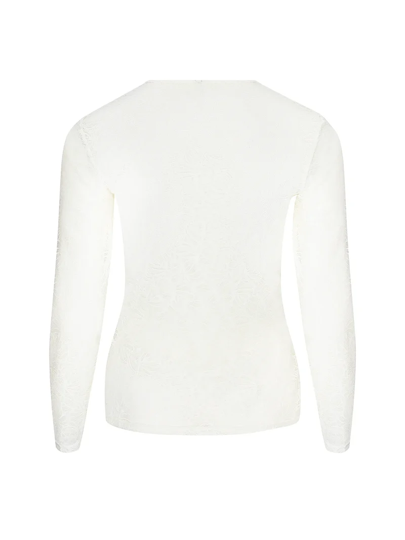 Antigel By Lise Charmel – Atelier Seduction Langarm-Top Ecru Perlmutt