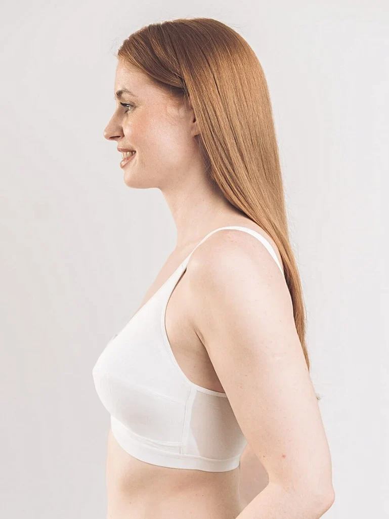 Royce - Comfi Bra Baumwoll-BH mit Frontverschluss, Weiß