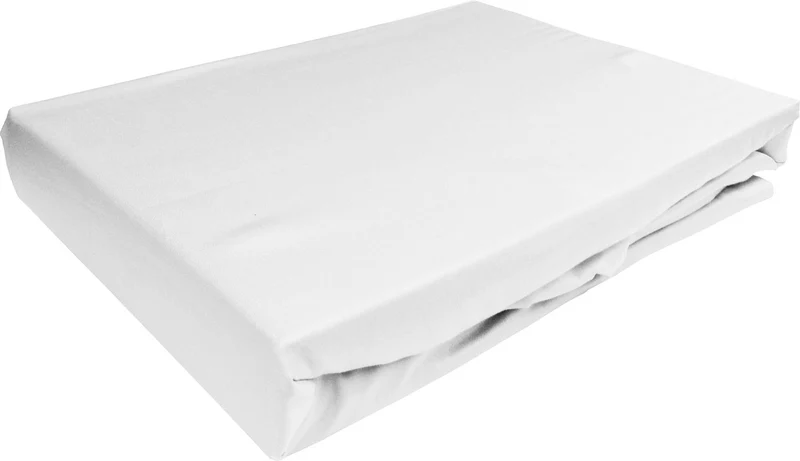 Lorena Mako Perkal Spannbettlaken Malmö Weiß 100x200cm Höhe 11-20cm