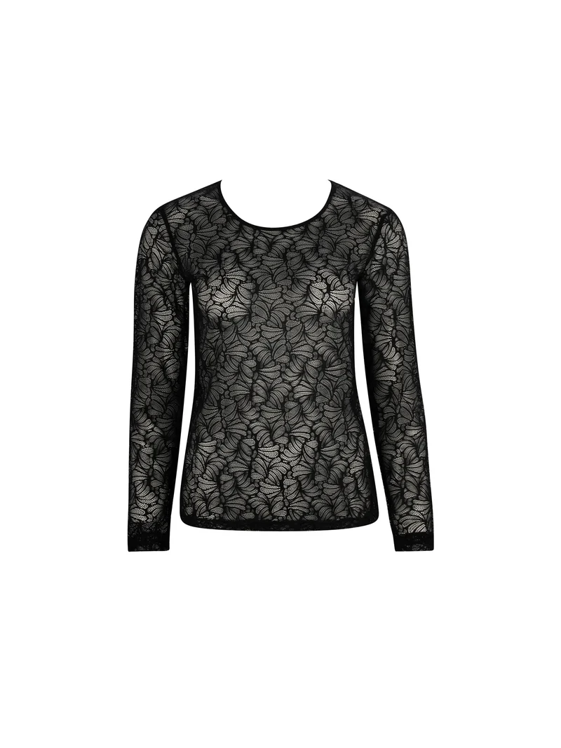 Antigel By Lise Charmel – Atelier Seduction Langarm-Top Noir