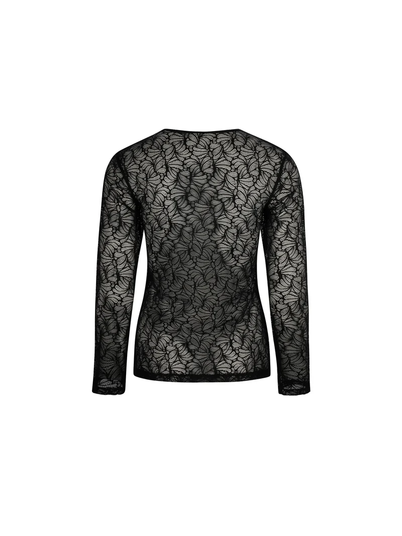 Antigel By Lise Charmel – Atelier Seduction Langarm-Top Noir