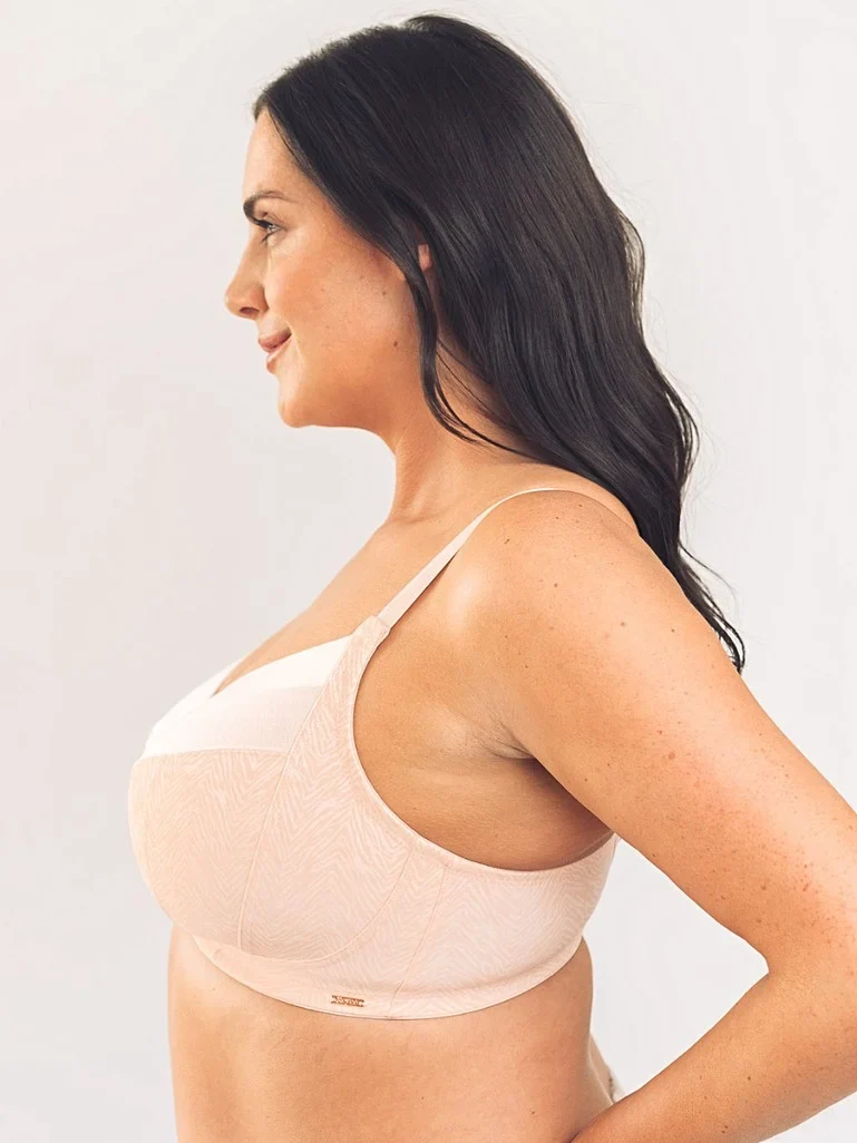Royce – Rosa Rosa Vollschalen-BH ohne Polsterung, Blush