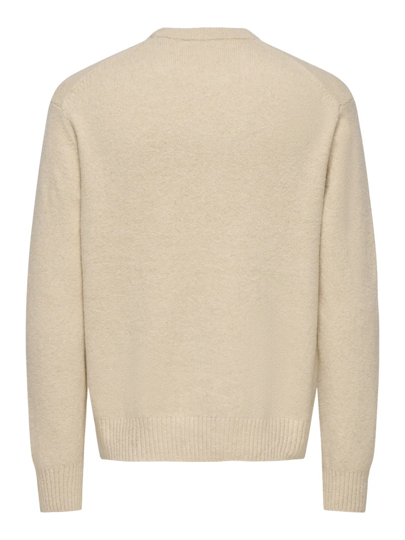 ONSJAMES RLX CREW KNIT NOOS