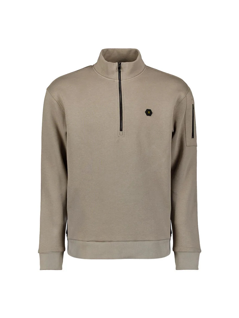 Sweater Half Zip Brushed