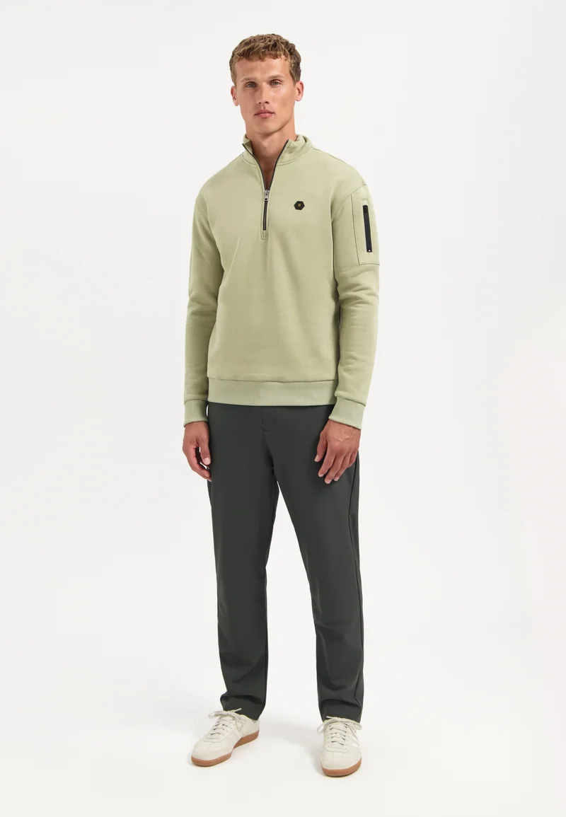 Sweater Half Zip Brushed