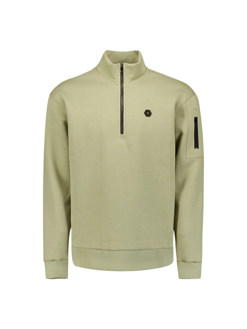 Sweater Half Zip Brushed