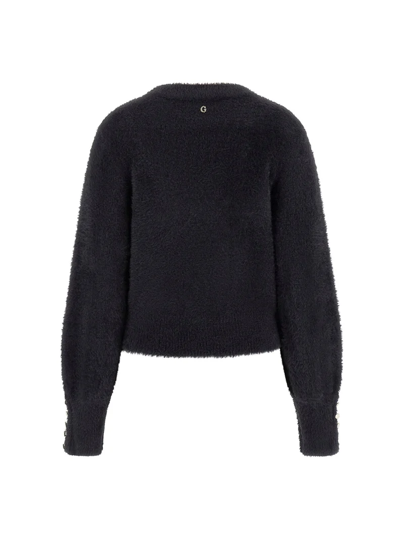 LS MN YUKI FUZ CUT-OUT SWEATER