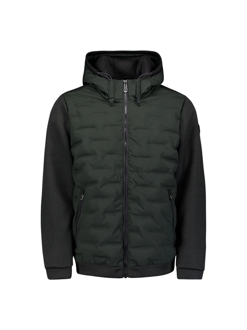 Jacket Short Fit Sealed Hooded Knitted Mix