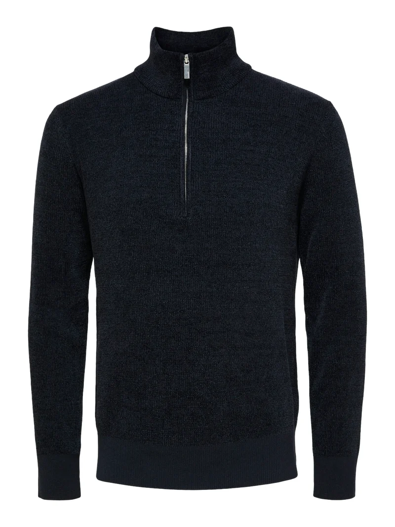 SLHRODNEY LS HIGH NECK HALF ZIP
