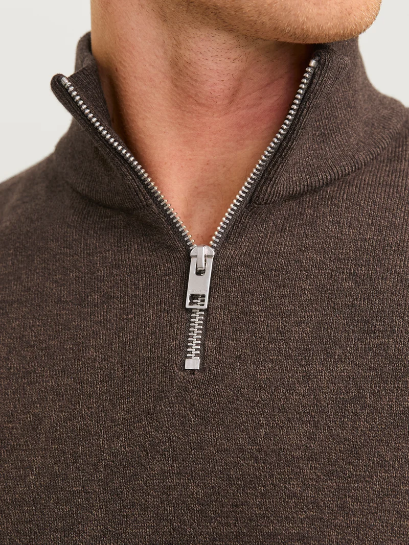 JJEEMIL KNIT HALF ZIP NOOS