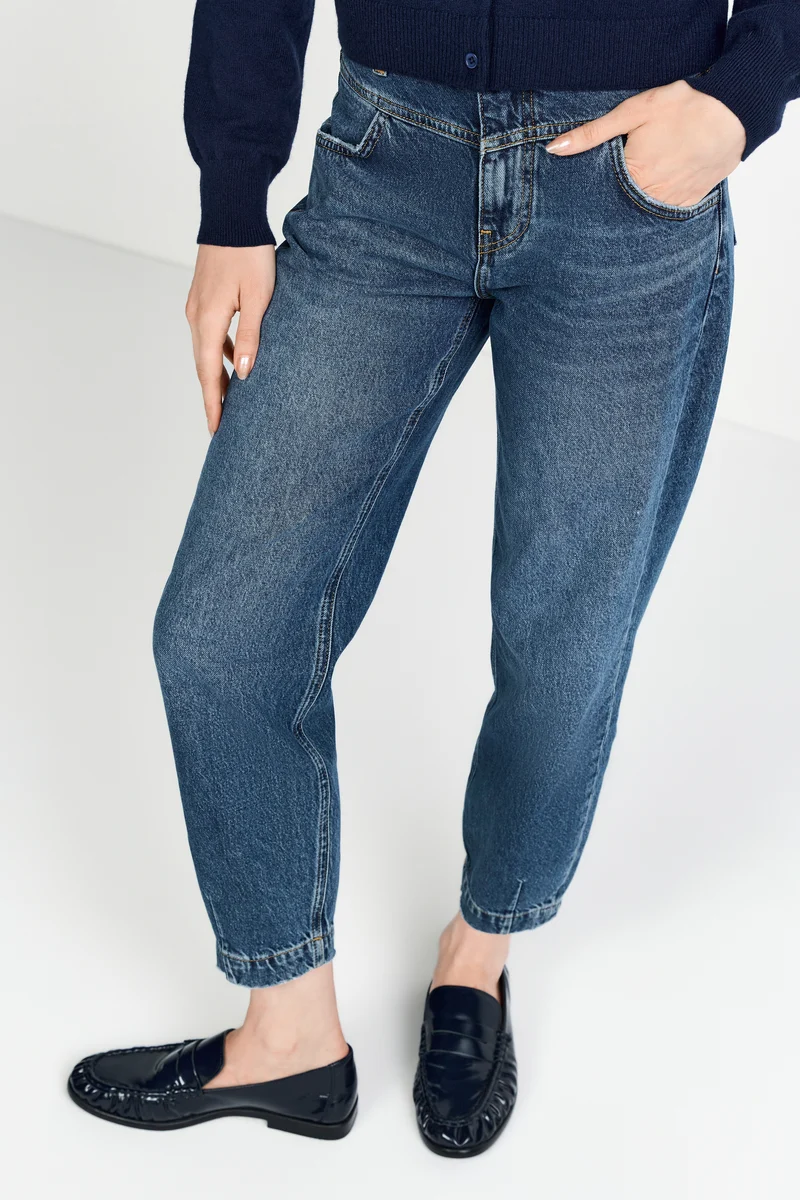 Slouchy Dark Blue Denim