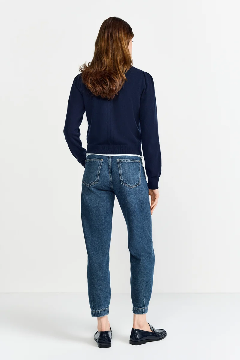 Slouchy Dark Blue Denim