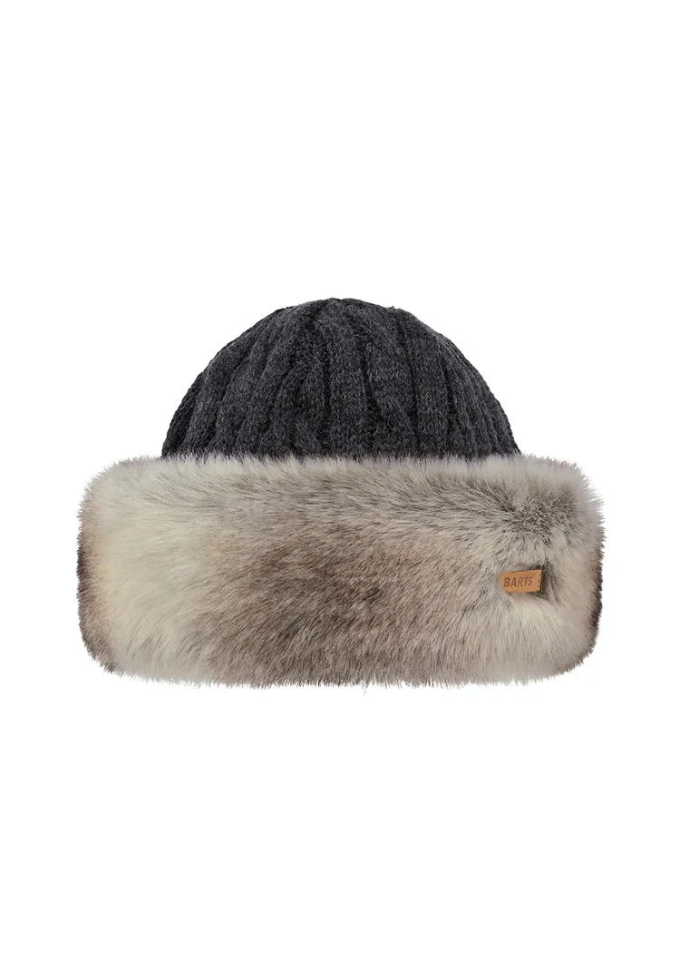 Fur Cable Bandhat, heather brown